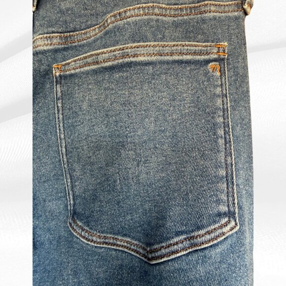 Madewell Stovepipe Jeans 31 Medium Wash Fair Trade Certified Straight Leg Denim - Picture 13 of 17